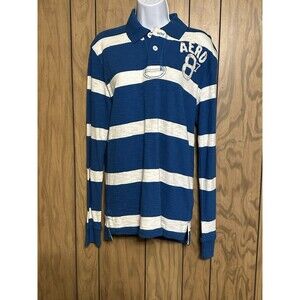 aeropostale polo shirt long sleeve Small